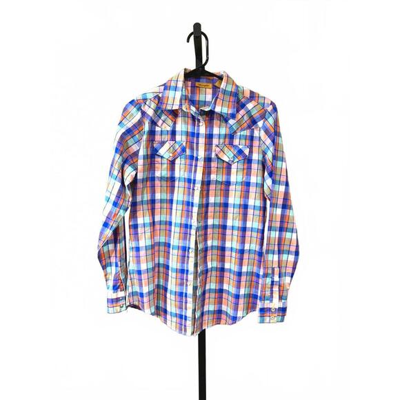 Wrangler Women's Long Sleeve Plaid Casual Shirt Small - Picture 1 of 6